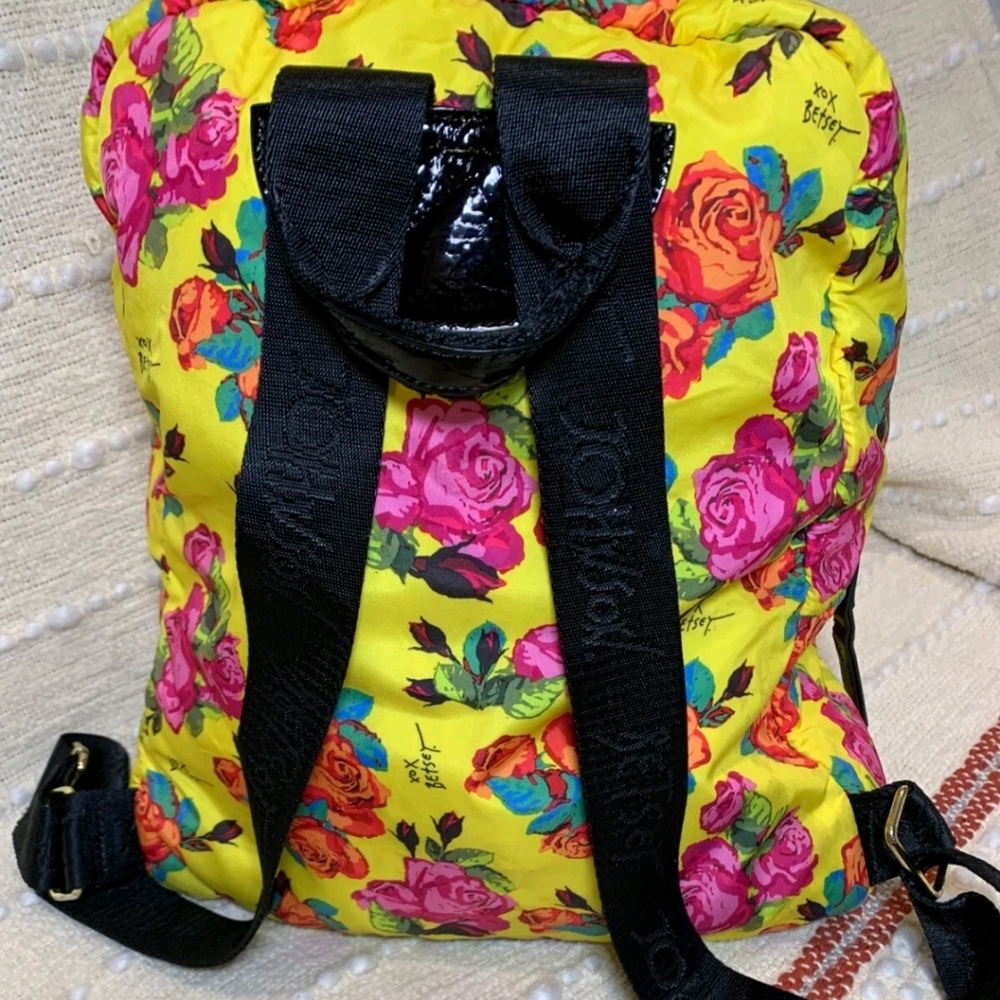 Betsey Johnson Yellow Floral Backpack - Picture 5 of 12